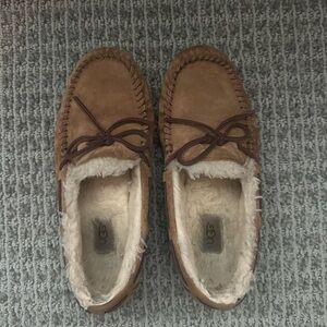 UGG Tan Shearling Lined Moccasins